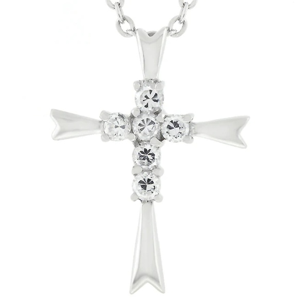 Coupled Cross Pendant - Picture 1 of 3